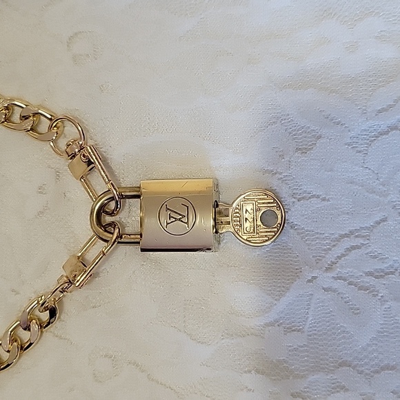 Louis Vuitton Gold Padlock Necklace#225 - Picture 1 of 3